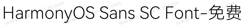 HarmonyOS Sans SC Font字体转换